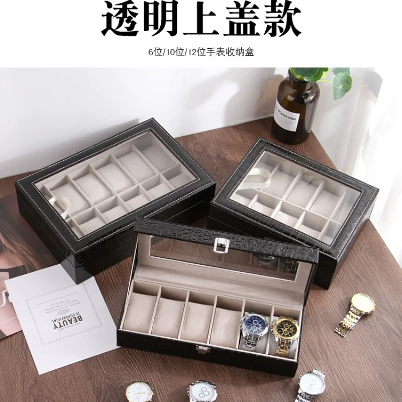 Jewelry Box Watches Bracelets - European Leather Watch Storage Box Gift