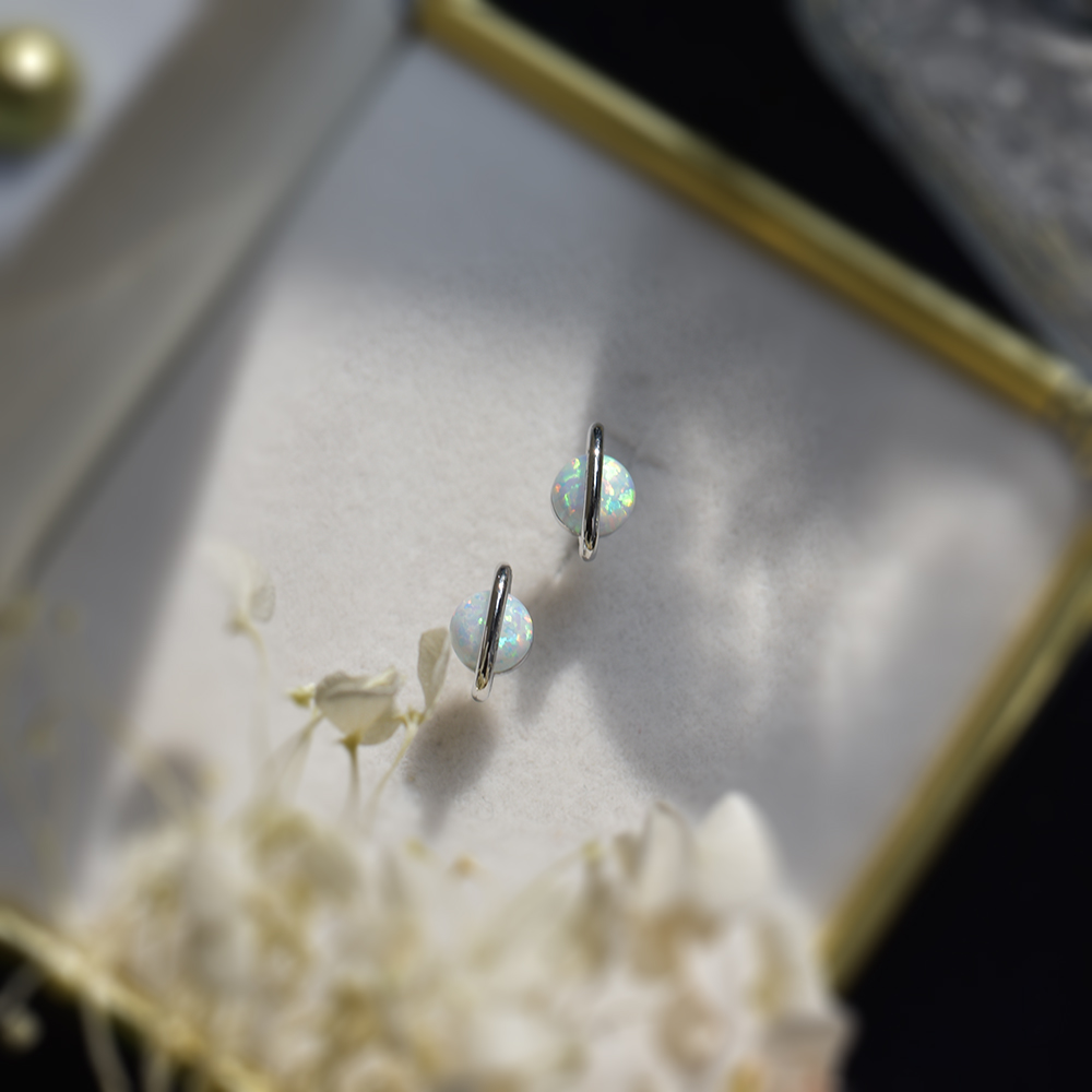 ITSMOS  White Fire Opal Zircon - Opal Earrings Dangle 评论和价格