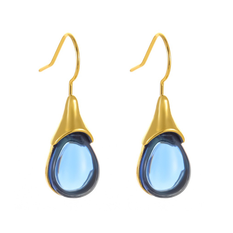 Trendy Women Cat's Eye Stones  - Opal Earrings Dangle 评论和价格