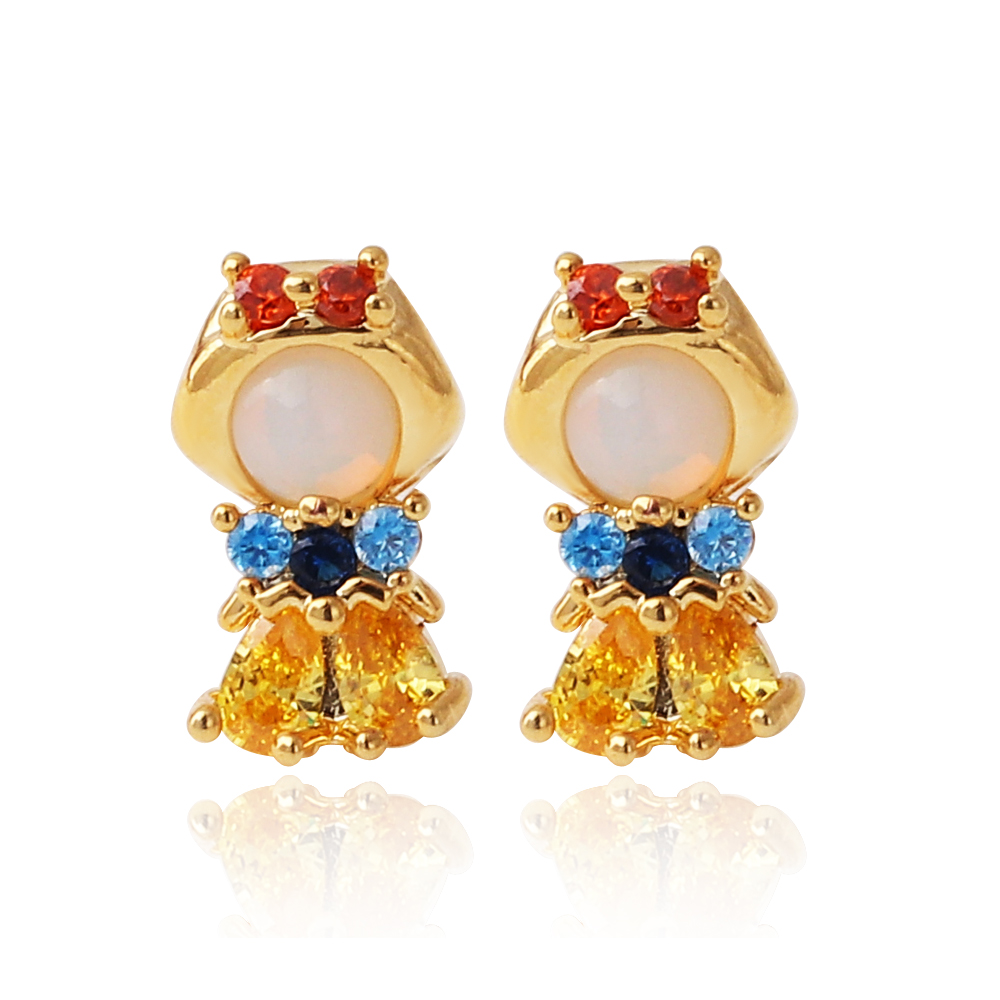 Lovely Pink Crystal Princess E - Opal Earrings Dangle 评论和价格