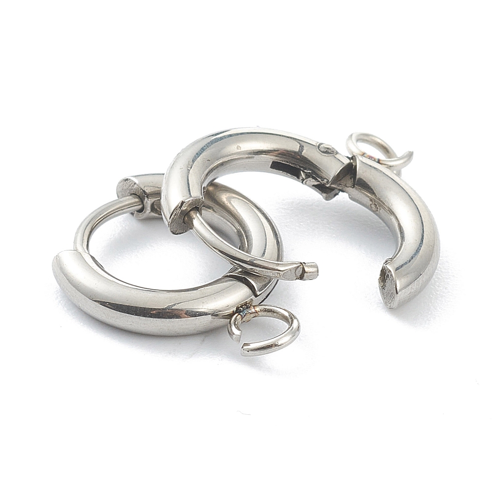 10pcs 201 Stainless Steel Hugg - Hoop Earrings 评论和价格