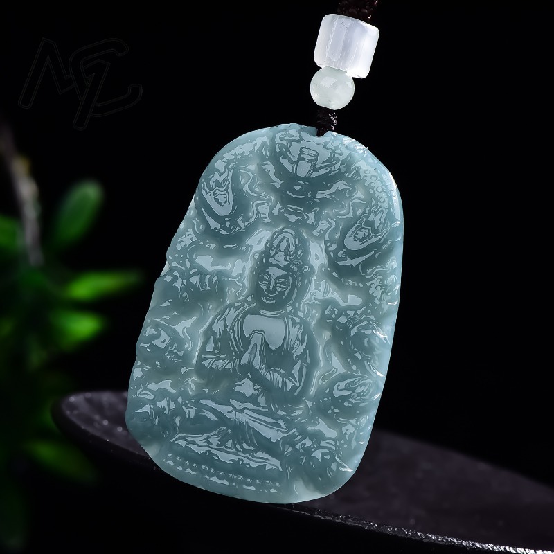 Real Natural Emerald Jade Blue - Jewelry & Watches Sp Z Oo Janów Lubelski 评论和价格