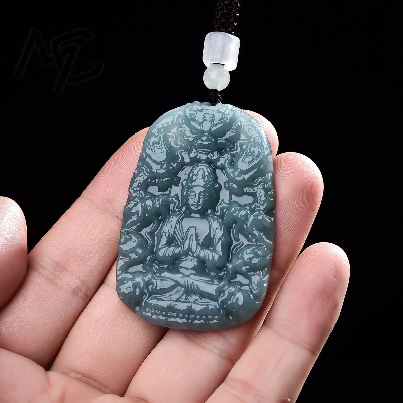 Real Natural Emerald Jade Blue - Jewelry & Watches Sp Z Oo Janów Lubelski 评论和价格