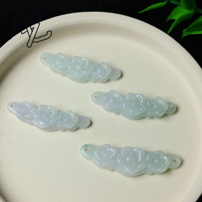 1pc Natural Jadeite Emerald Fl - Jewelry & Watches Sp Z Oo Janów Lubelski 评论和价格