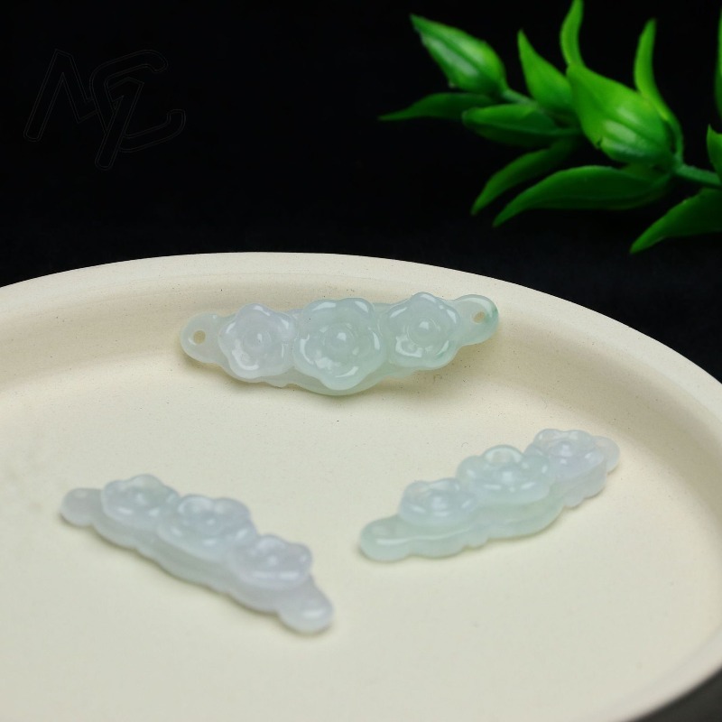 1pc Natural Jadeite Emerald Fl - Jewelry & Watches Sp Z Oo Janów Lubelski 评论和价格