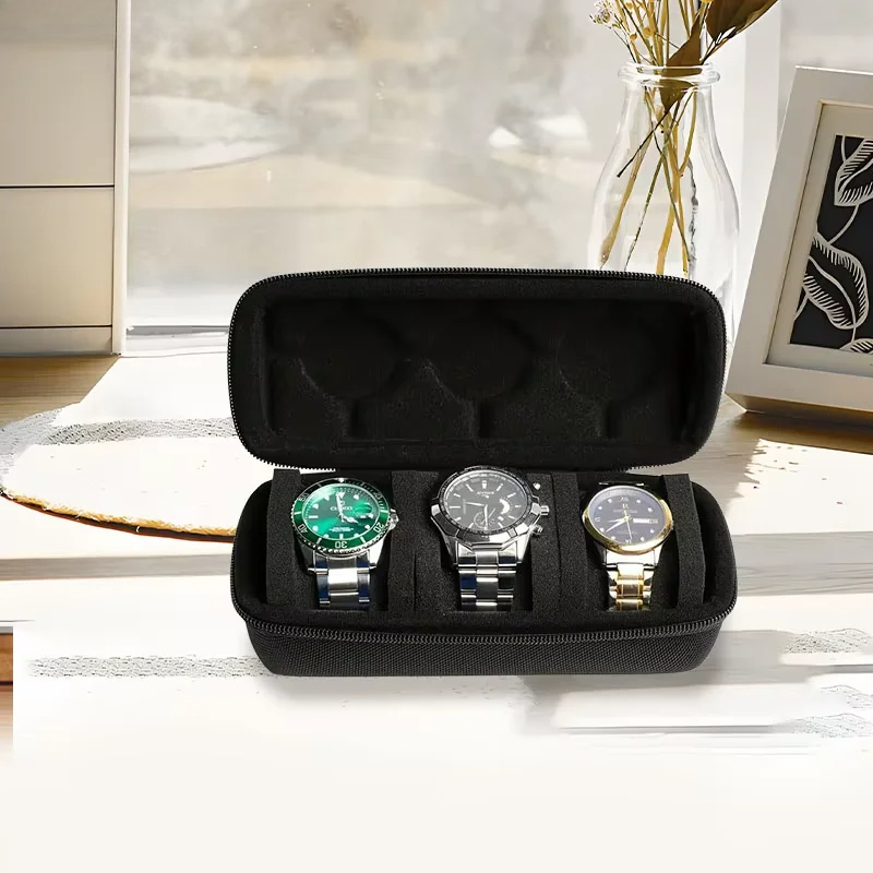 Travel Case for Watch with 3 S - Jewelry Box Watches Bracelets 评论和价格
