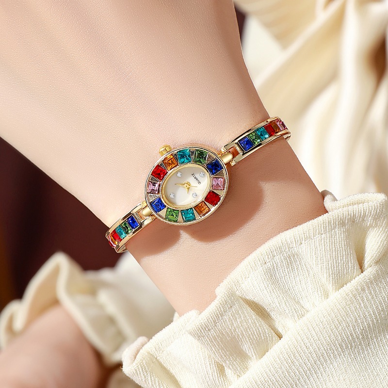 2pcs Elegant Colorful Rhinesto - Jewelry Box Watches Bracelets 评论和价格