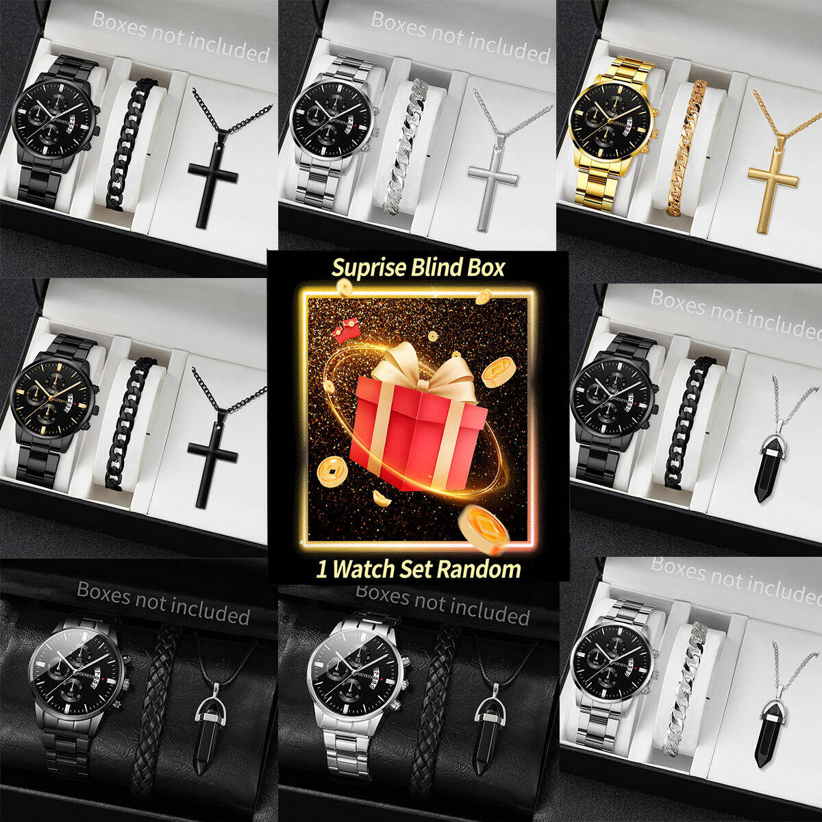 Surprise Mystery Watch Blind B - Jewelry Box Watches Bracelets 评论和价格