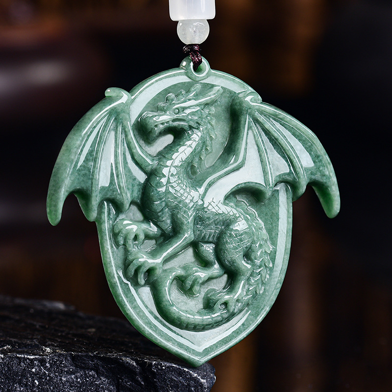 Natural Burmese Jadeite Dragon - Jewelry & Watches Sp Z Oo Janów Lubelski 评论和价格
