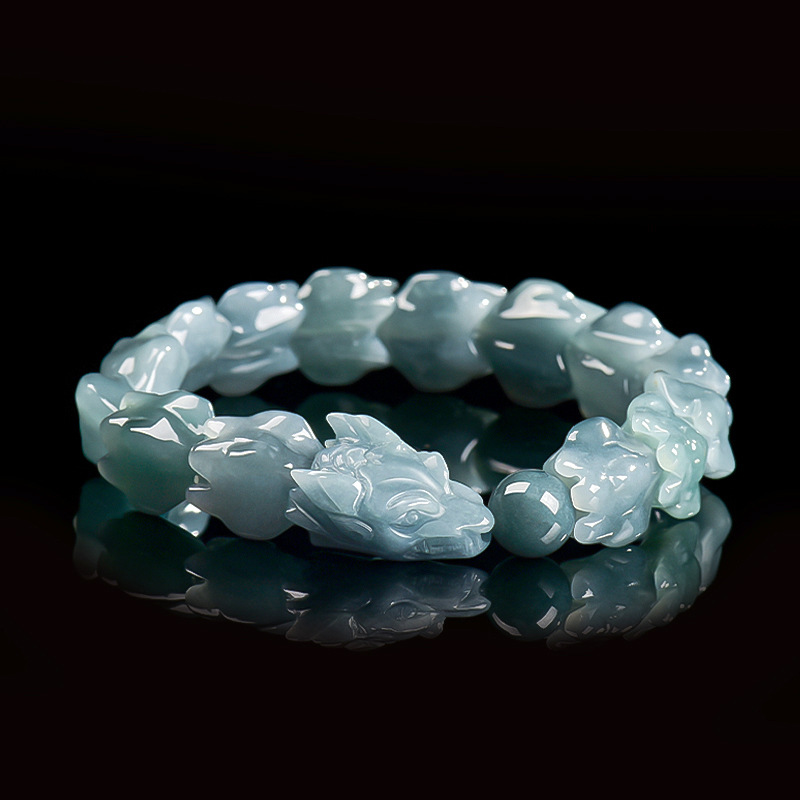 Blue Burmese Jadeite Dragon Br - Jewelry & Watches Sp Z Oo Janów Lubelski 评论和价格