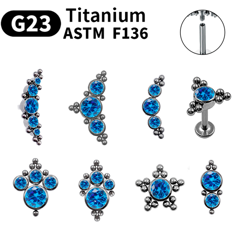 G23 Titanium Piercing Stud Ear - Opal Earrings Dangle 评论和价格