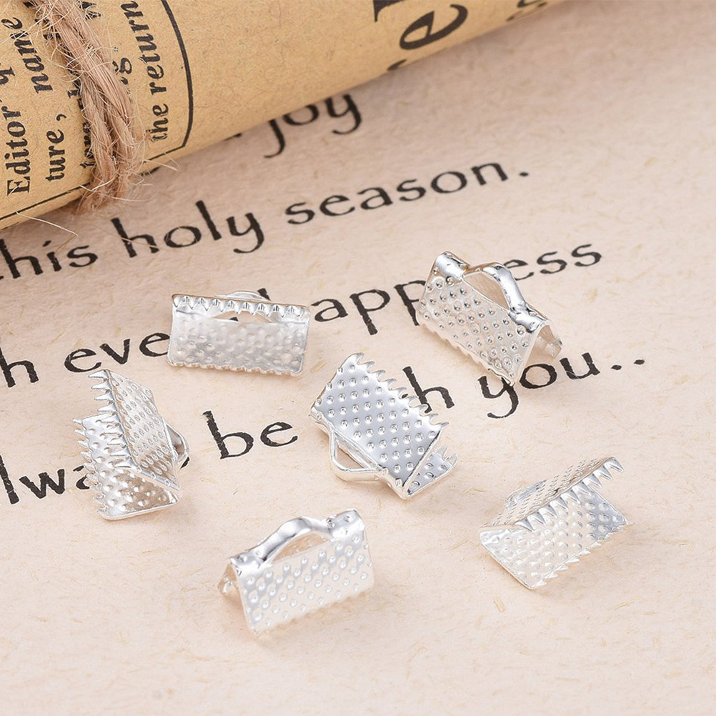 Iron Ribbon Pinch Crimp Ends 1 - Jewelry Repair & Watches Photos 评论和价格