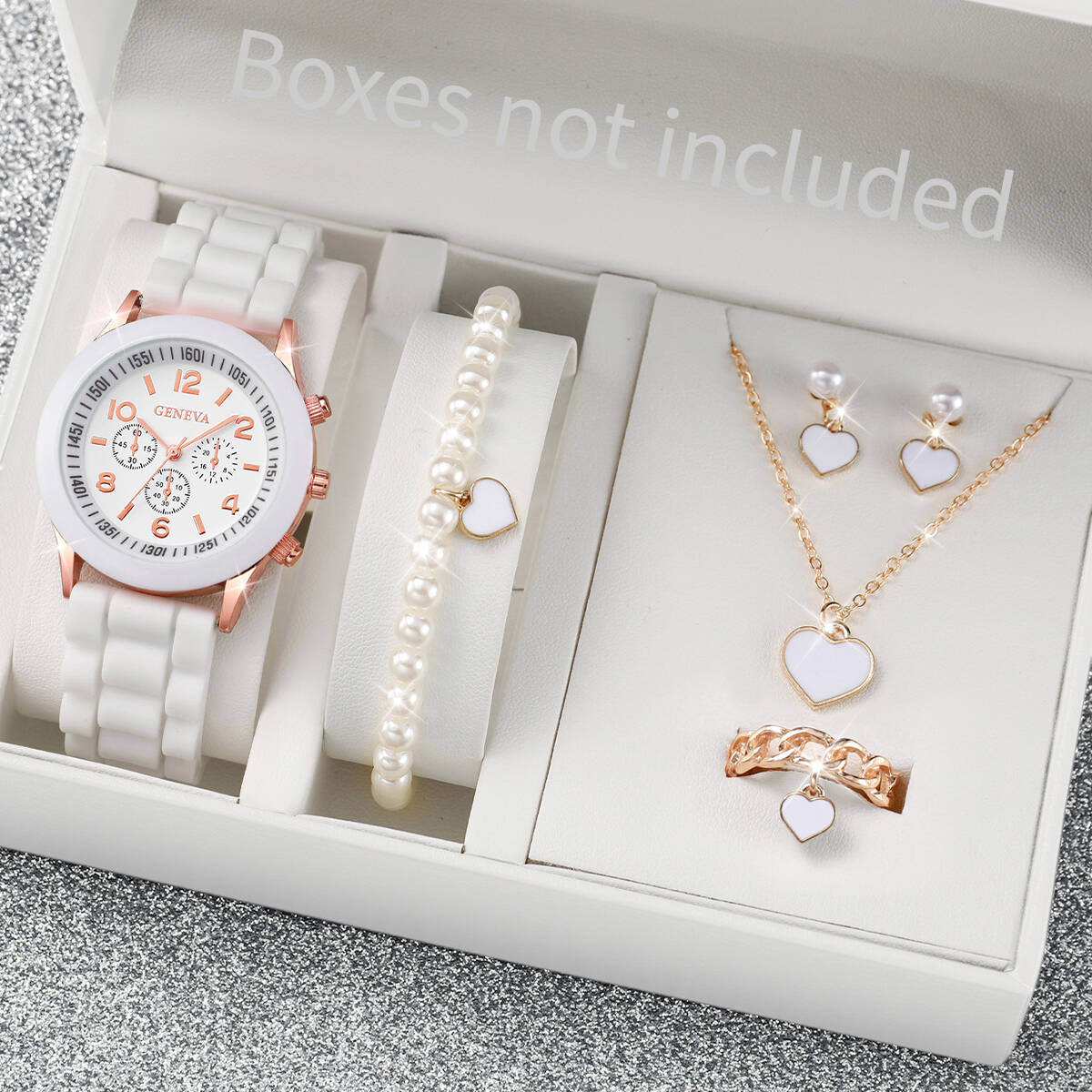 5/6PCS Fashion Women Watches J - Jewelry Box Watches Bracelets 评论和价格