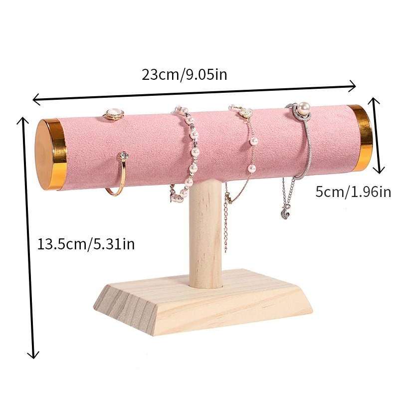 Wood Base T‑Bar Bracelet Displ - Jewelry Shop Watches 评论和价格