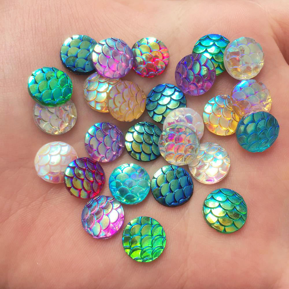 Shiny 100Pcs AB Resin 10mm Rou - Paradise Jewelry & Watches Dolphin Mall 评论和价格