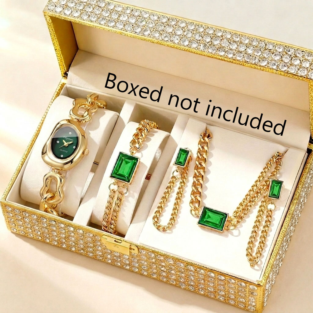 5PCS Fashion Irregular Women Q - Jewelry Box Watches Bracelets 评论和价格