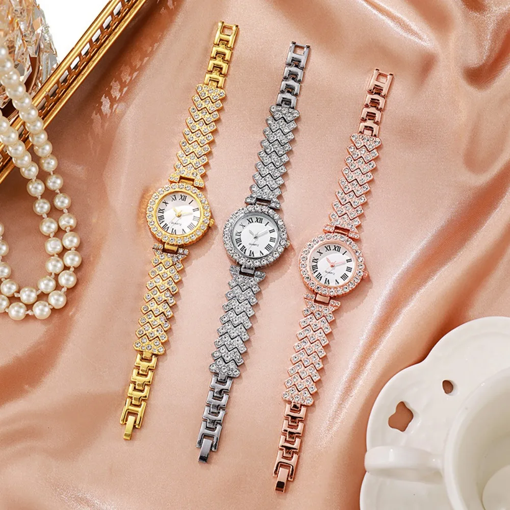 2026 5pcs Elegant Rhinestone W - Jewelry Box Watches Bracelets 评论和价格